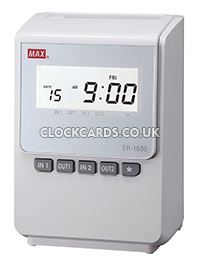 MAX ER 1600 clock machine